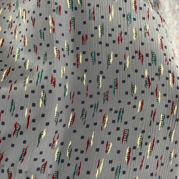 Vintage Top 9 Purple Polka Dot Retro Classic Preppy Coastal Chic Workwear 80s - Picture 3 of 13